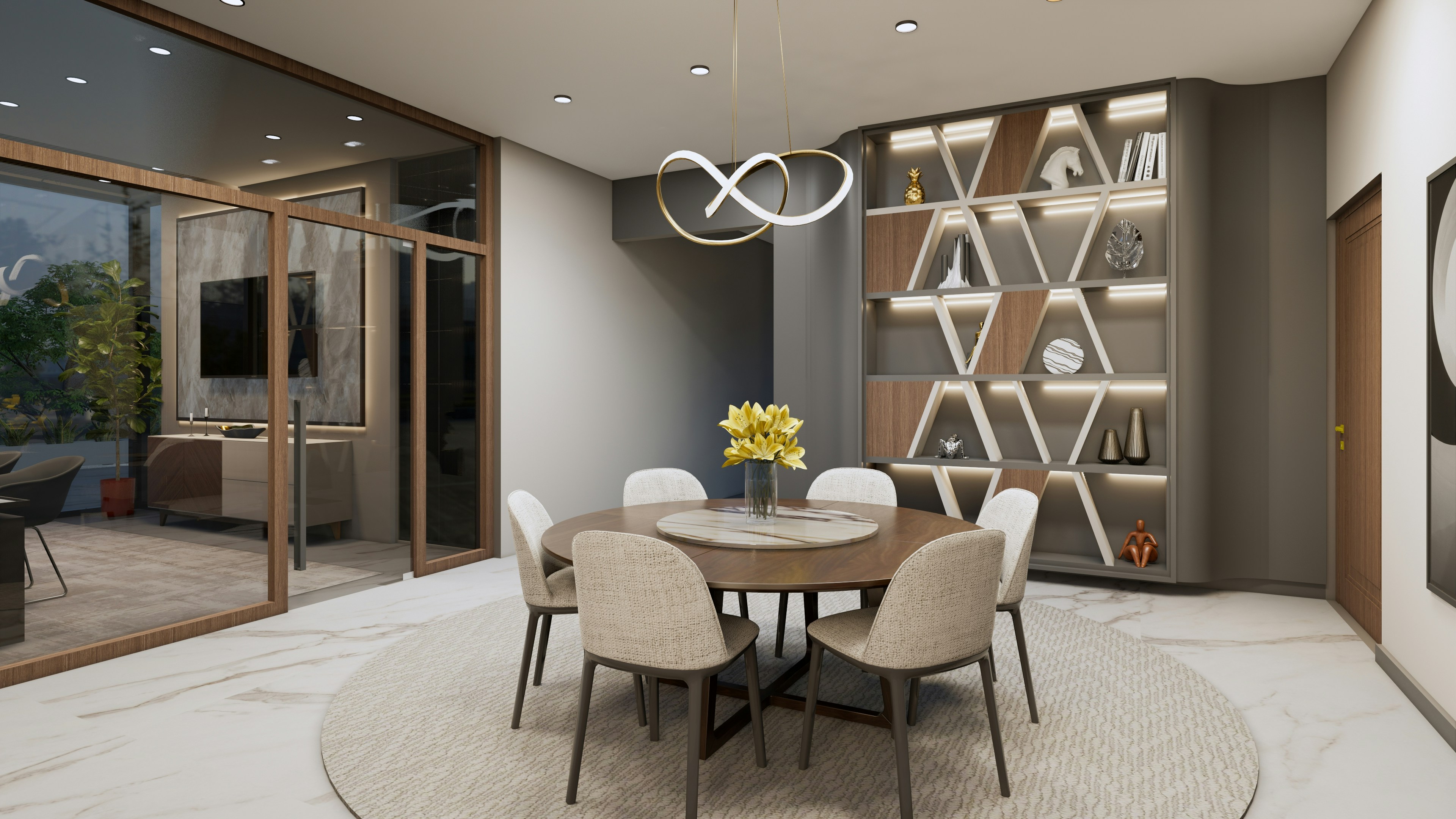 The Nila Courtyard Home: indoor-outdoor calm and tactile stone